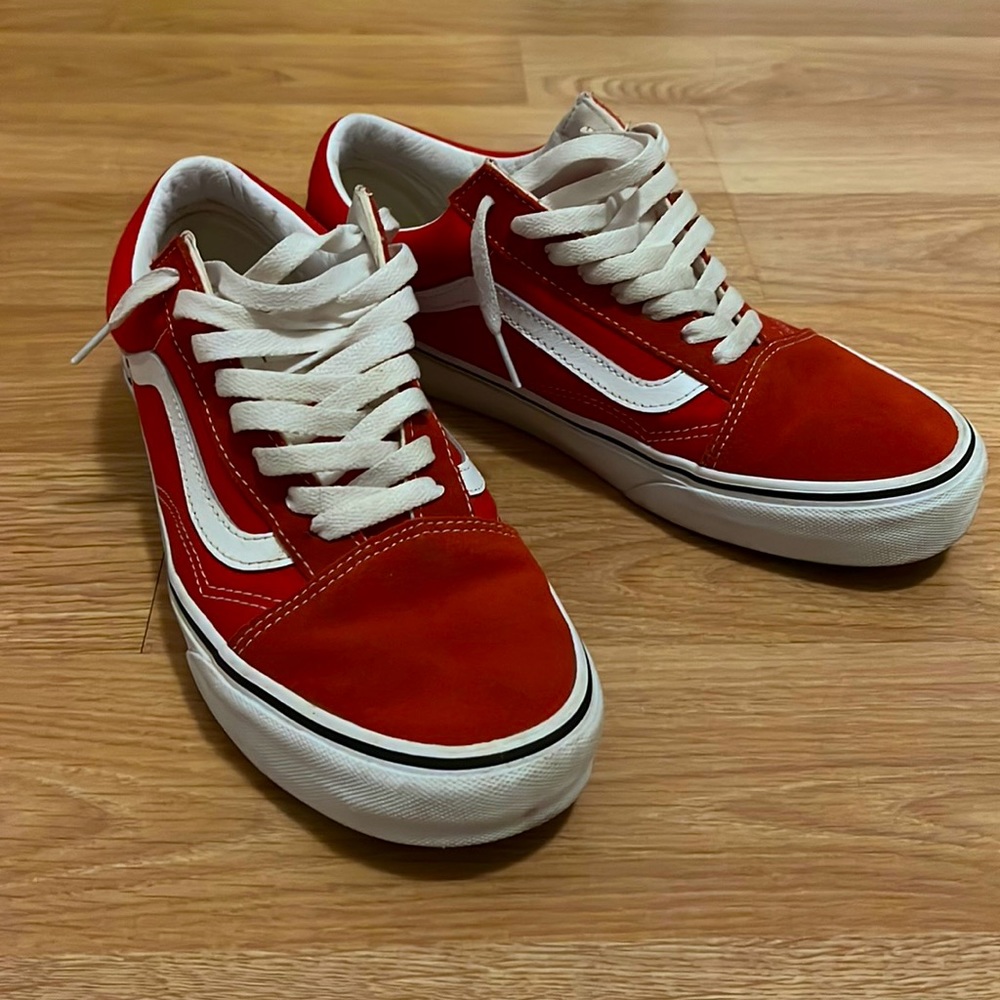 Vans Old Skool Shoes Red Size 8.5